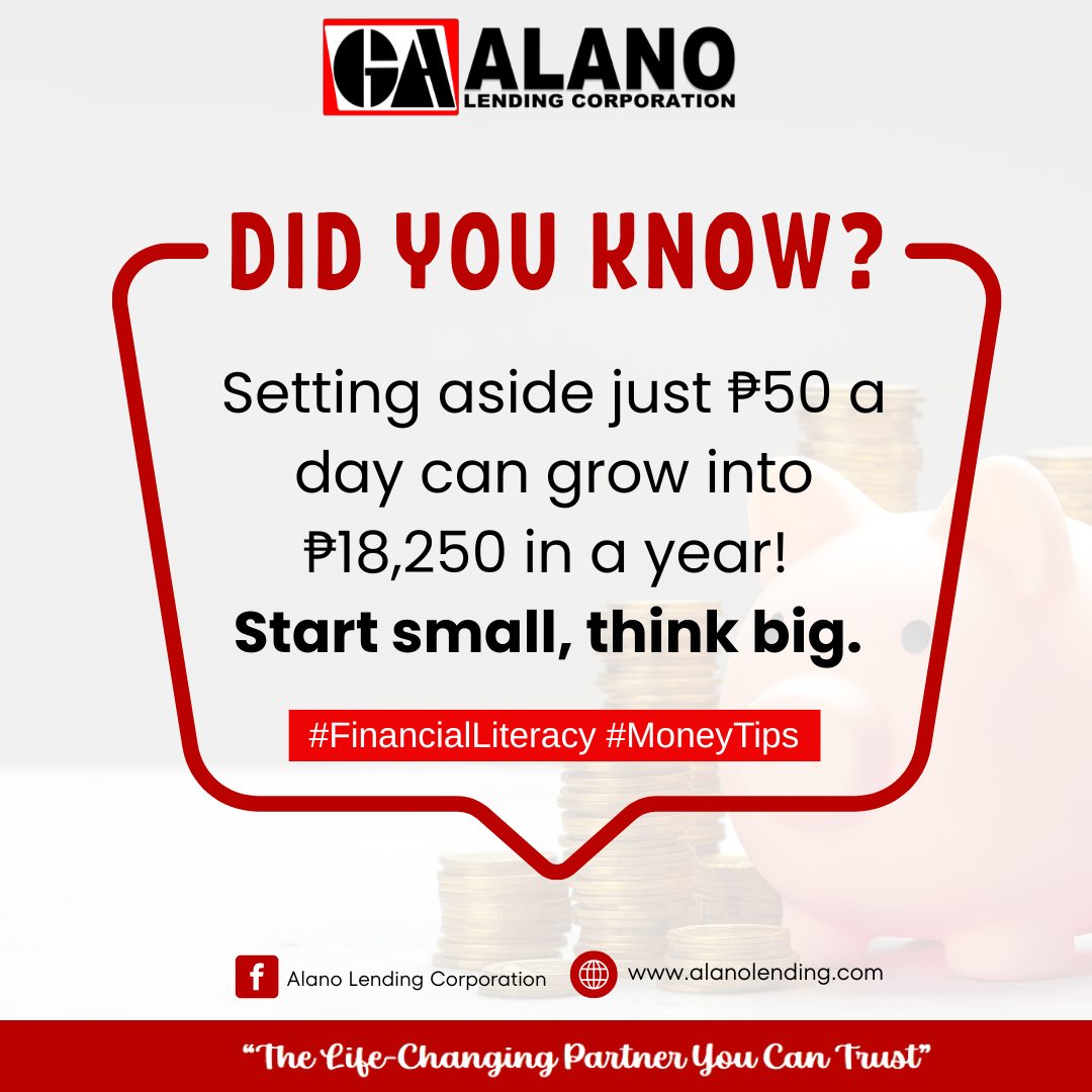 Big dreams start with small savings!