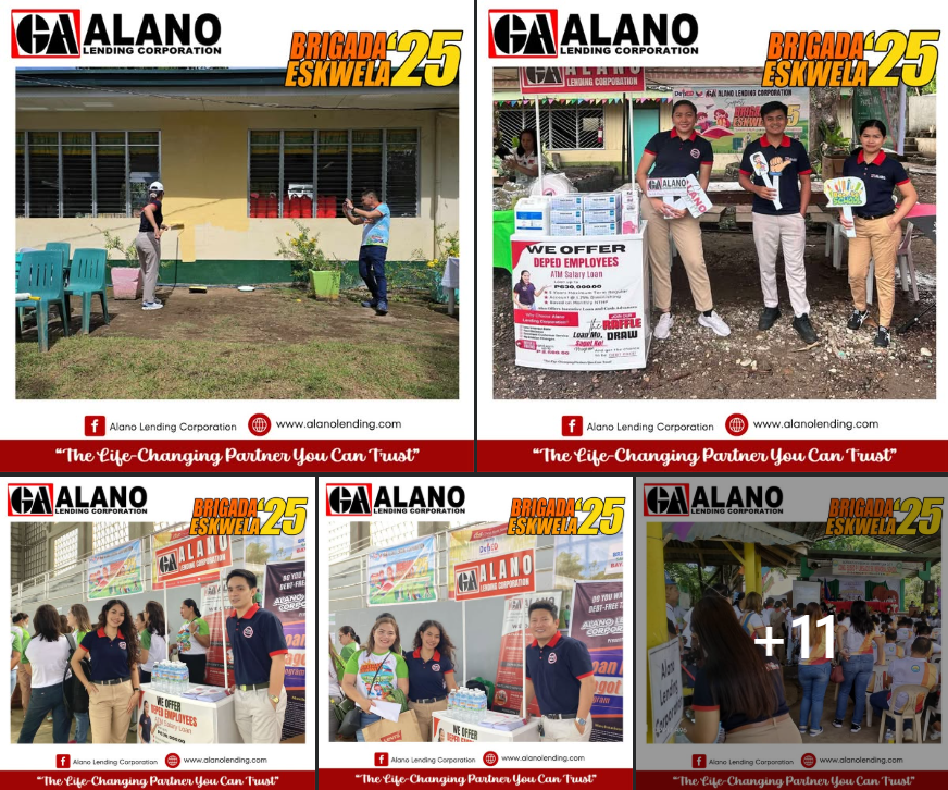 Alano Lending Corporation supports Brigada Eskwela 2025!