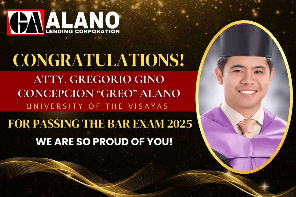 Congratulations, Atty. Gregorio Gino C. Alano!