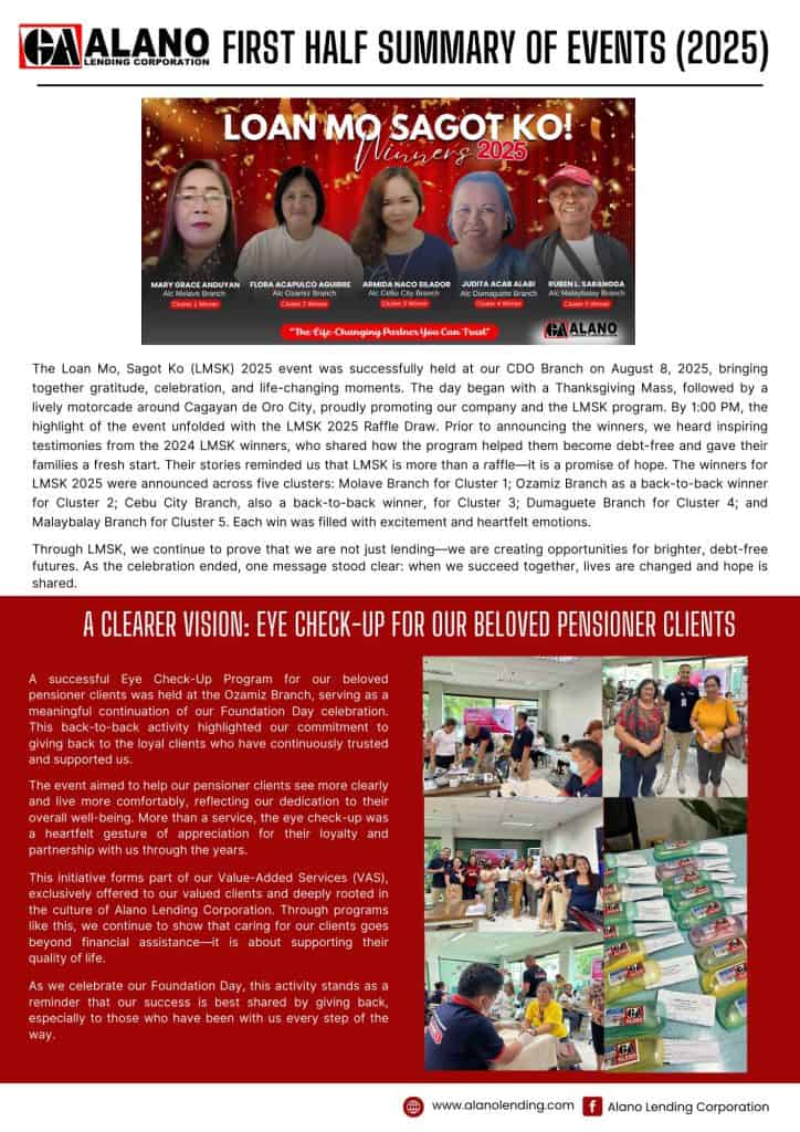 2ND HALF OF YEAR 2025 ARTICLES