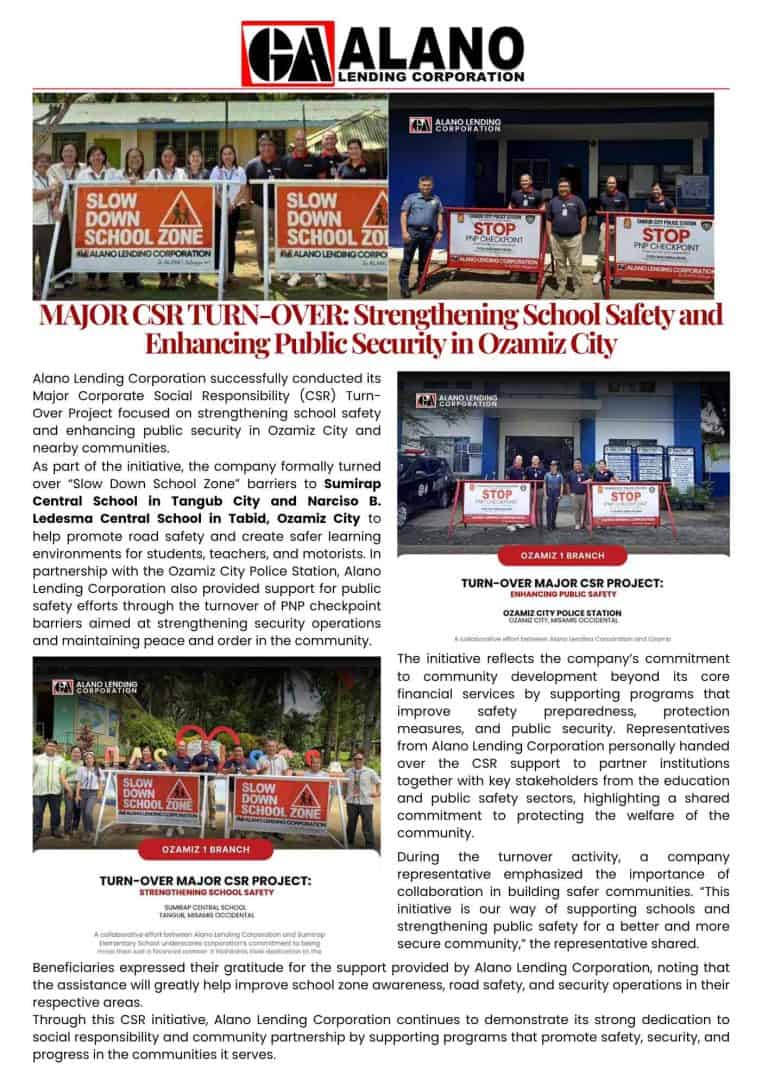 MAJOR CSR TURN-OVER Strengthening School Safety and Enhancing Public Security in Ozamiz City - Rose Angeli Ochea(1)