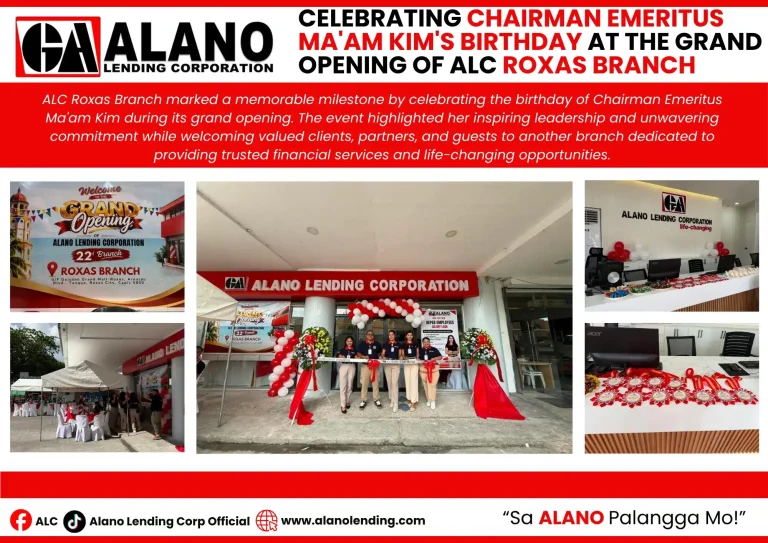 Celebrating Chairman Emeritus Ma'am Kim's Birthday at the Grand Opening of ALC Roxas Branch Celebrating Chairman Emeritus Ma